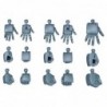 1/144 HG GBD K044 Build Hands Round (Small, Medium & Large)