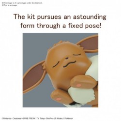 Pokepla Quick!! K07 Eevee Sleeping Pose Pokemon Model Kit