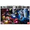 1/144 HG UC K000 RX-78-3 Gundam + MS-09RS Rick-Dom