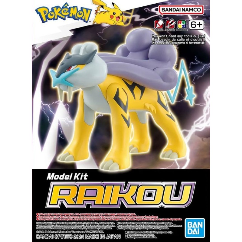 Pokepla K010 Raikou Pokemon Plastic Model Kit