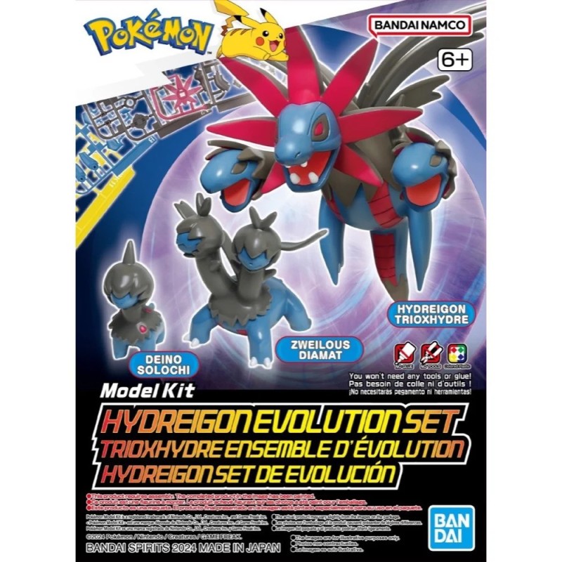 Pokepla K022 Hydreigon Evolution Set Pokemon Plastic Model Kit