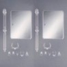 Action Base 7 Clear with Mirror Stickers Set
