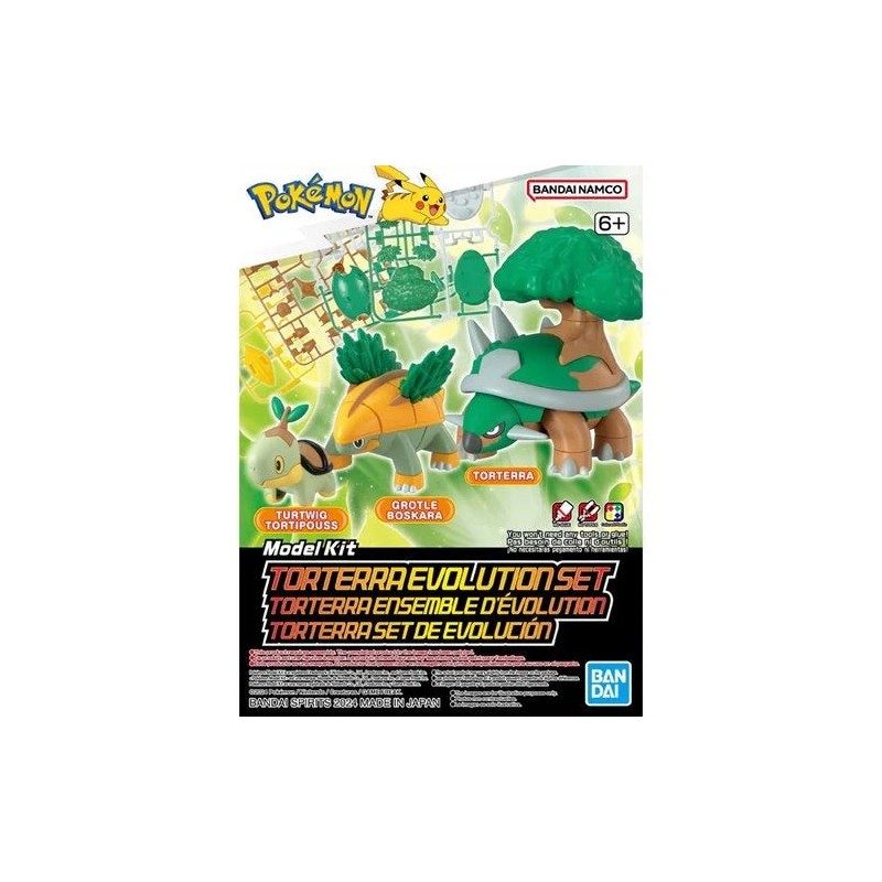 Pokepla K08 Torterra Evolution Set Pokemon Plastic Model Kit