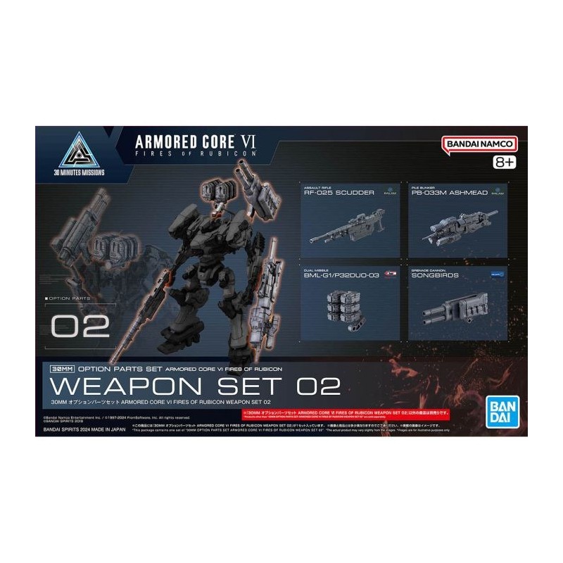 Armored Core 30MM Weapon Set 02 Option Parts Set Plastic Model Kit