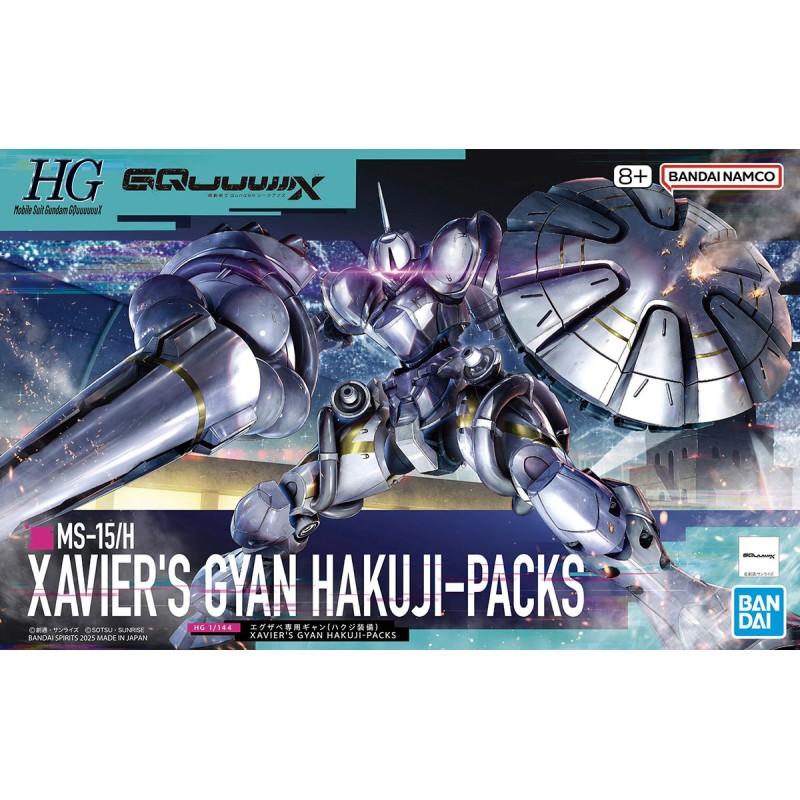 1/144 HG GQuX K07 Xavier's Gyan Hakuji-Packs MS-15/H