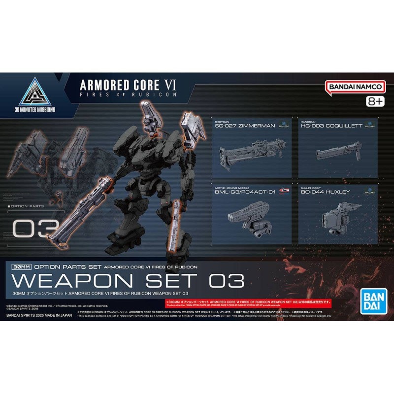Armored Core 30MM Weapon Set 03 Option Parts Set