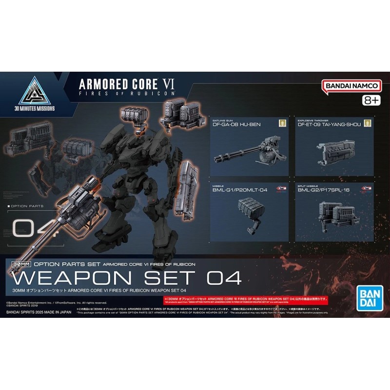 Armored Core 30MM Weapon Set 04 Option Parts Set