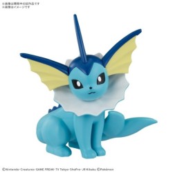 Pokepla Quick!! K27 Vaporeon Pokemon Plastic Model Kit
