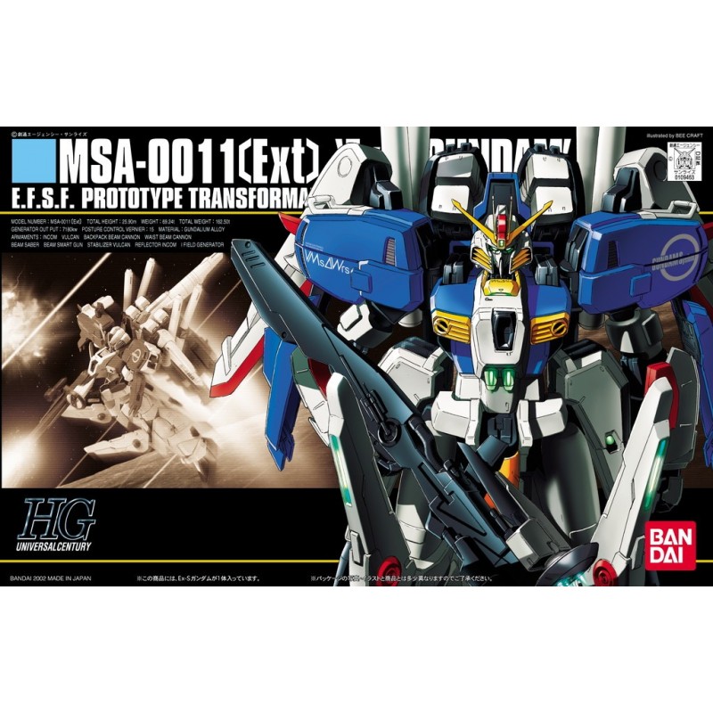 1/144 HG UC K029 EX-S Gundam MSA-0011Ext