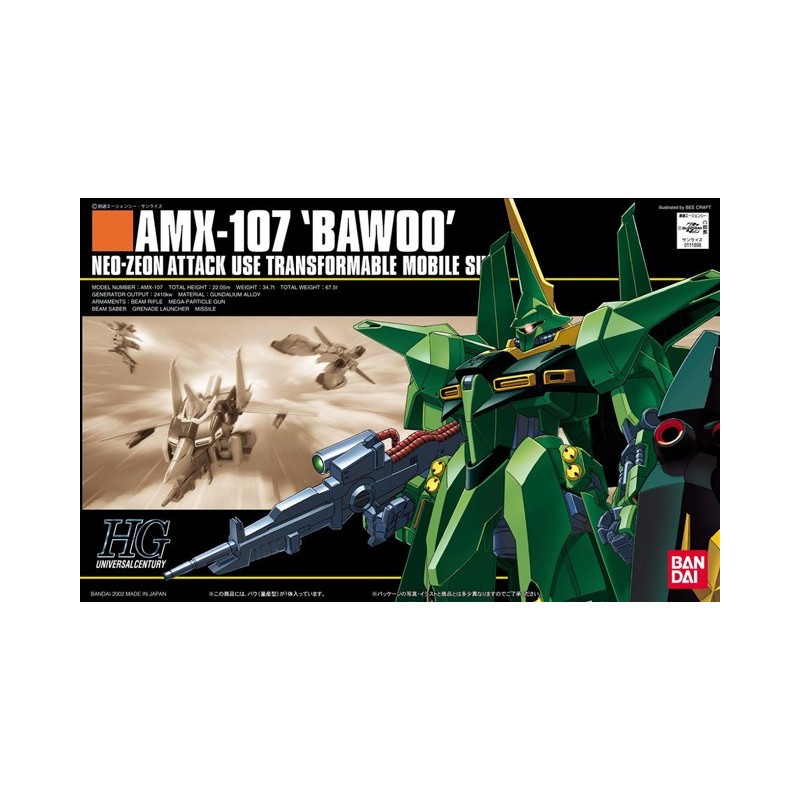 1/144 HG UC K031 Bawoo Mass Production AMX-107