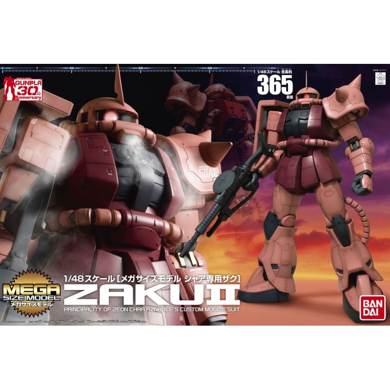 1/48 Mega Size Zaku II Char Custom